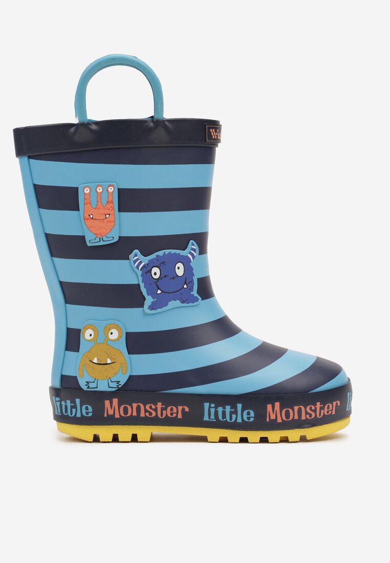 Cizme de cauciuc Albastru cu bleumarin