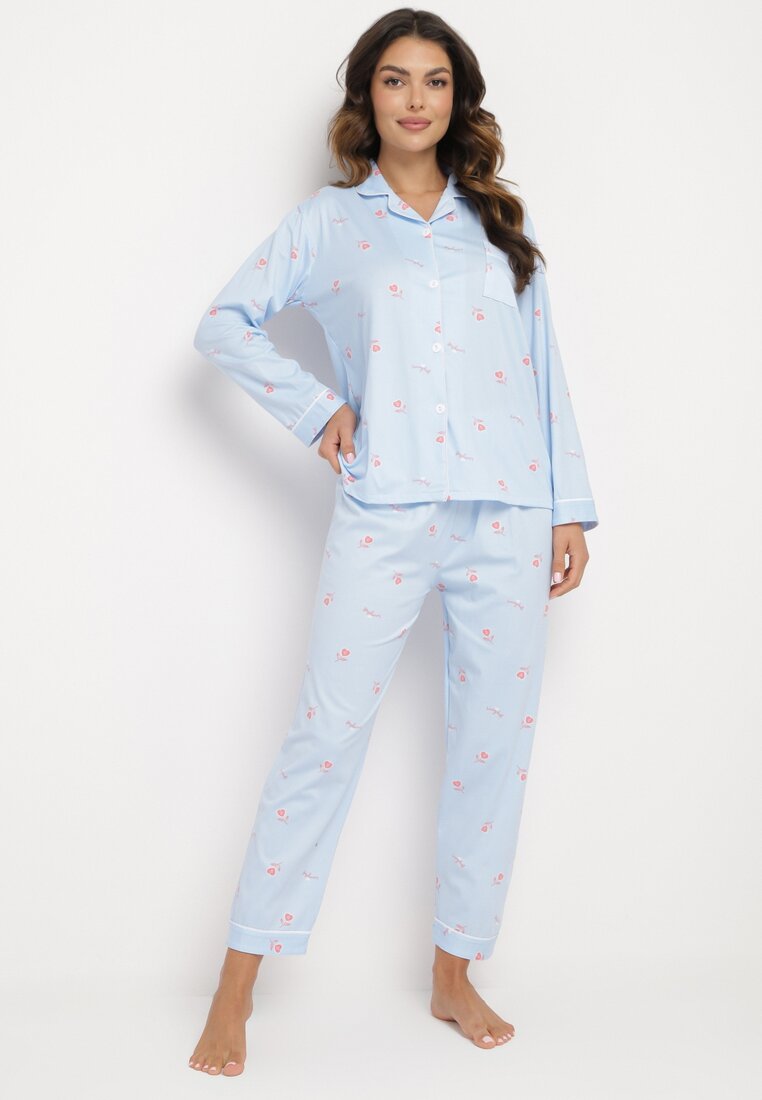Compleu pijama Albastru deschis