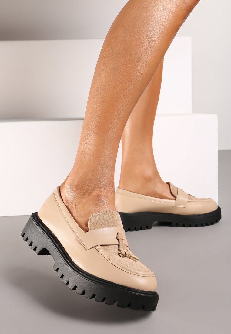 Mocasini Bej