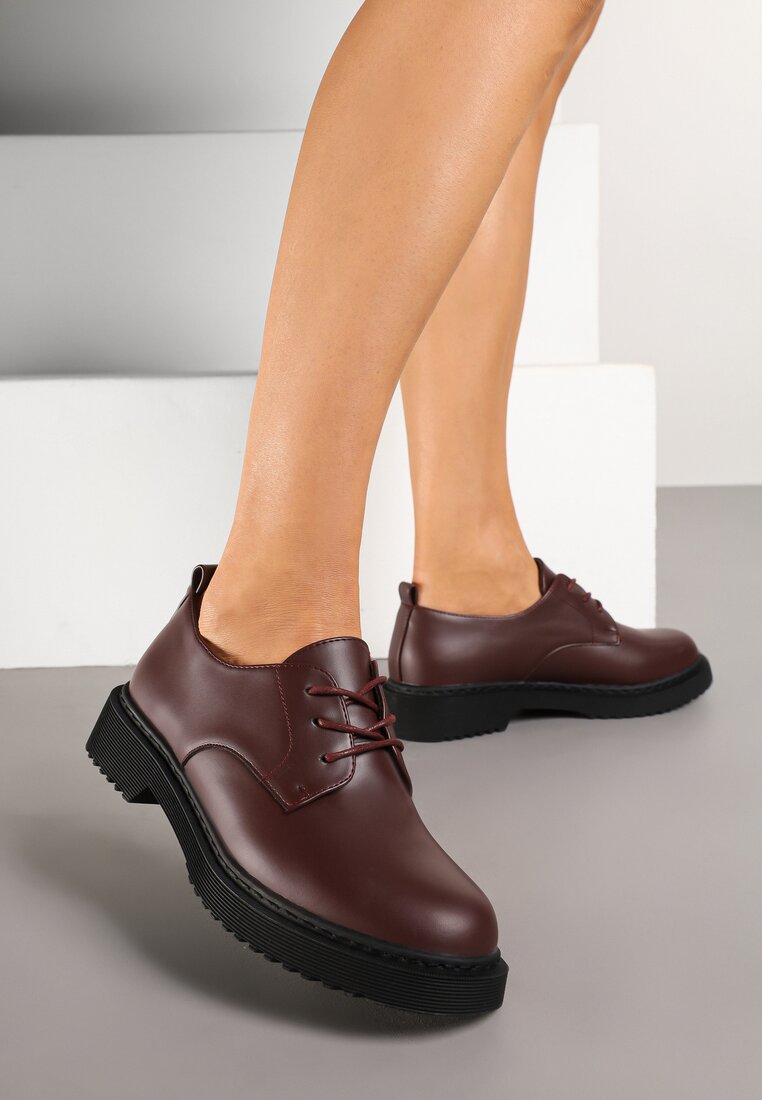 Pantofi casual Bordo