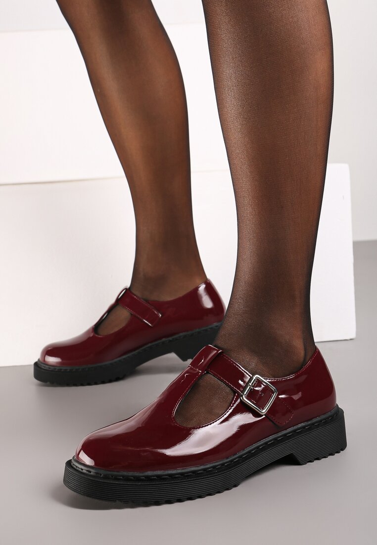 Pantofi casual Bordo