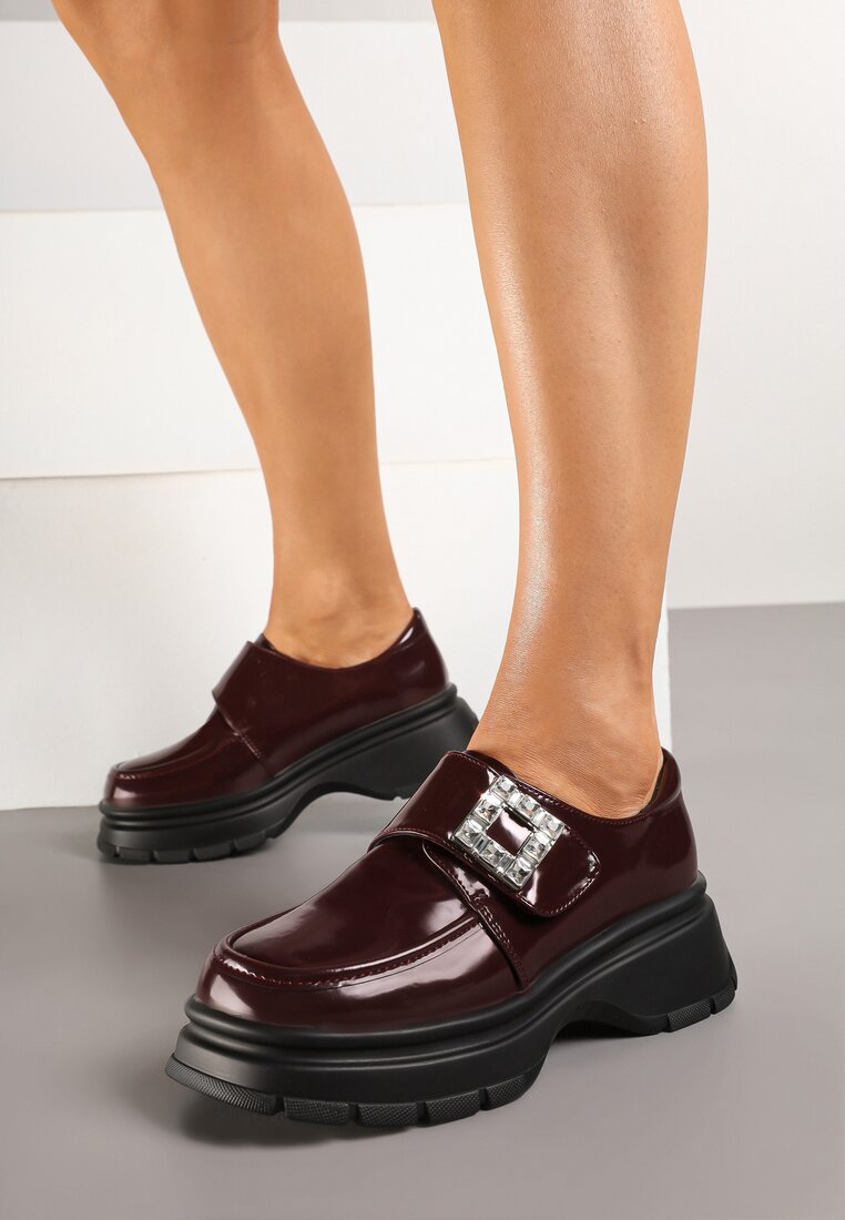 Pantofi casual Bordo