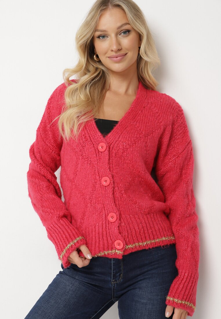 Cardigan Fucsia