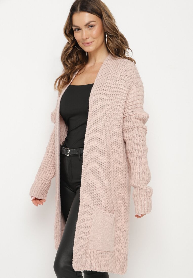 Cardigan Roz deschis