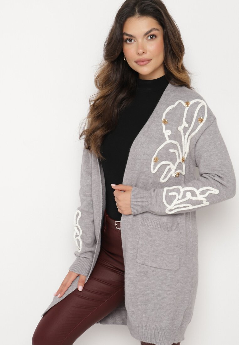 Cardigan Gri