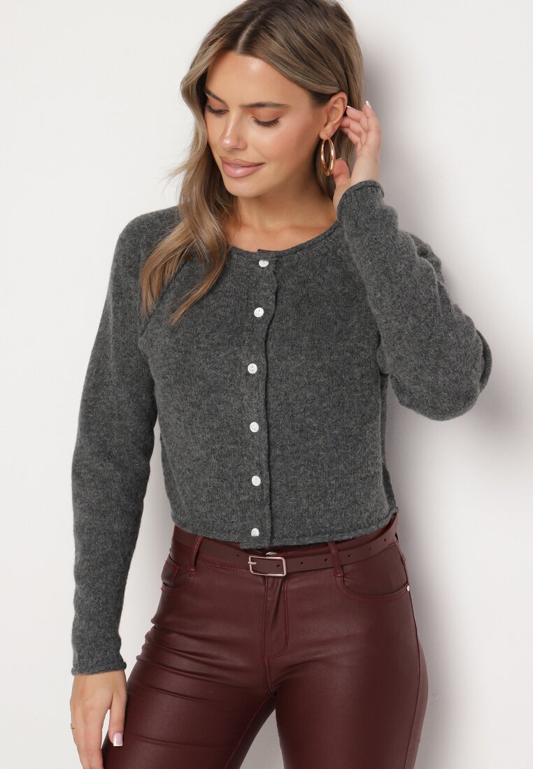 Cardigan Gri închis