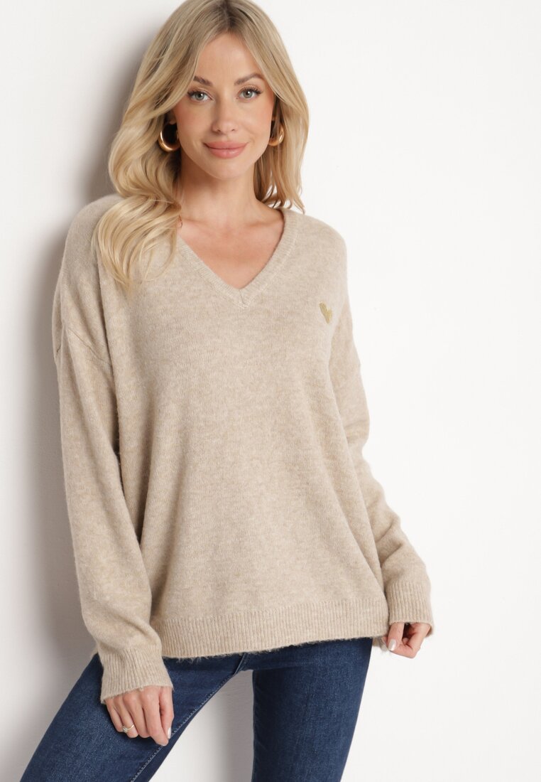Pulover Bej închis