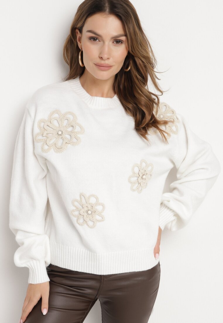 Pulover Alb