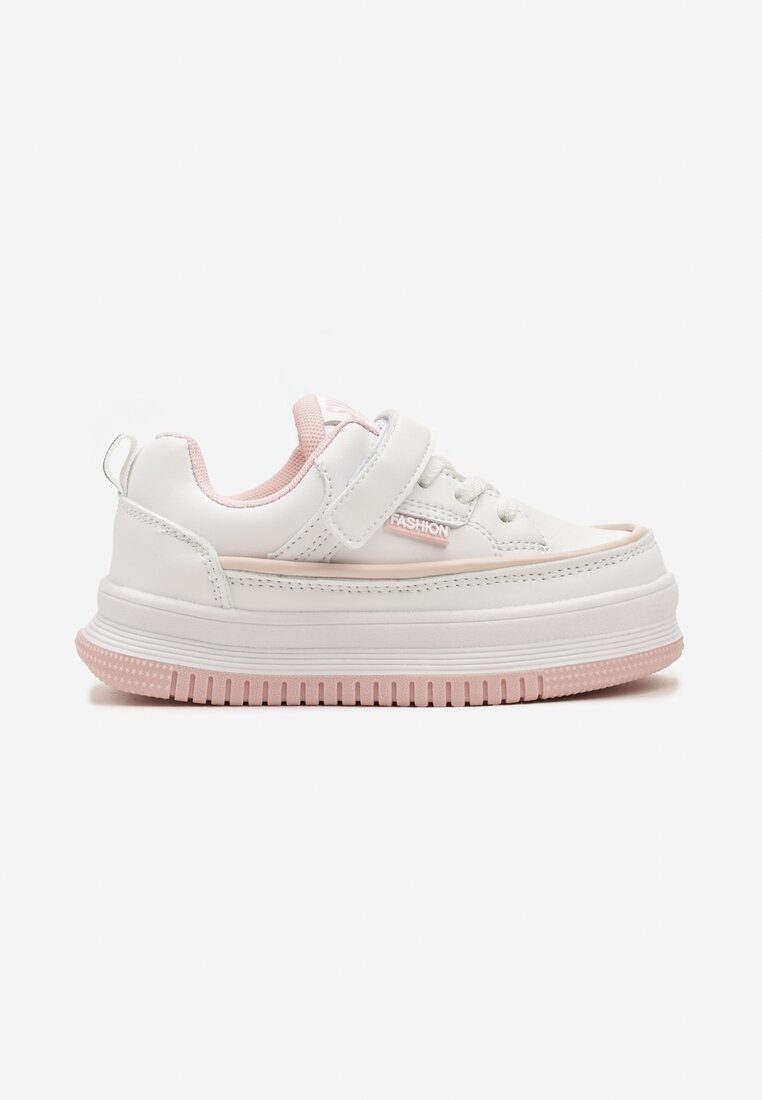 Pantofi sport Alb cu roz