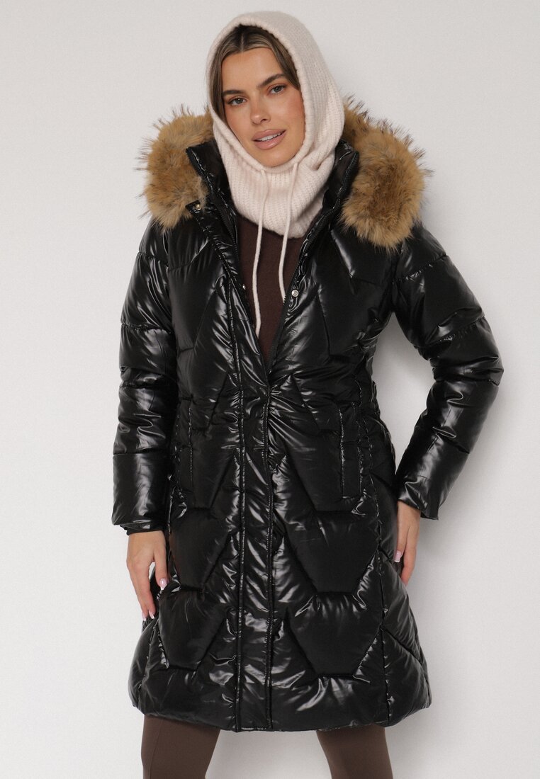 Geacă Neagră cu maro