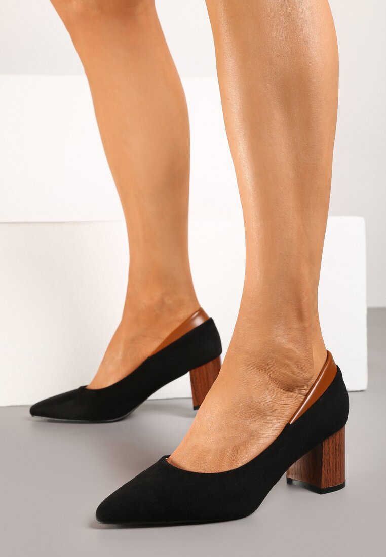 Pantofi cu toc Negri