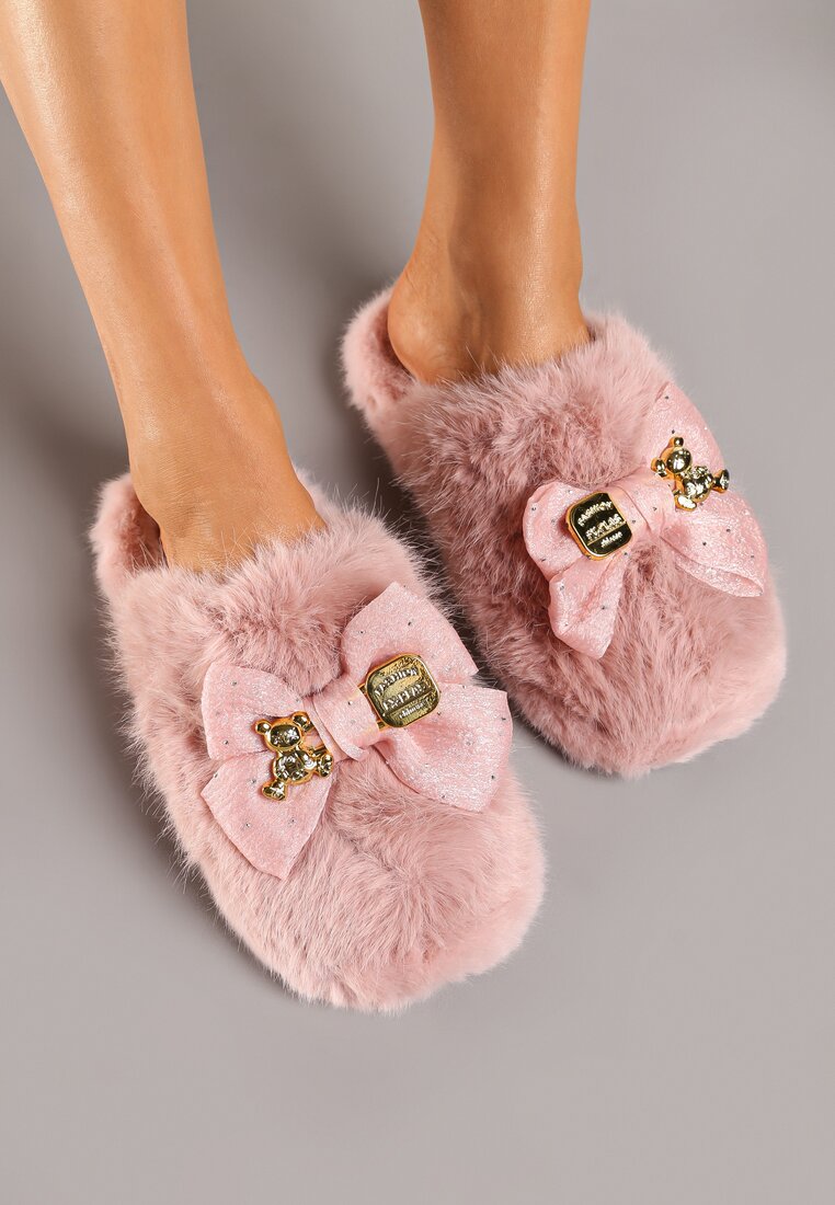 Papuci de casă Roz închis