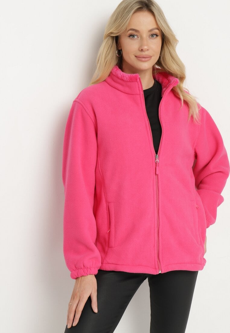 Polar Clasic Fucsia cu Manșete Elastice la Mâneci Paradi