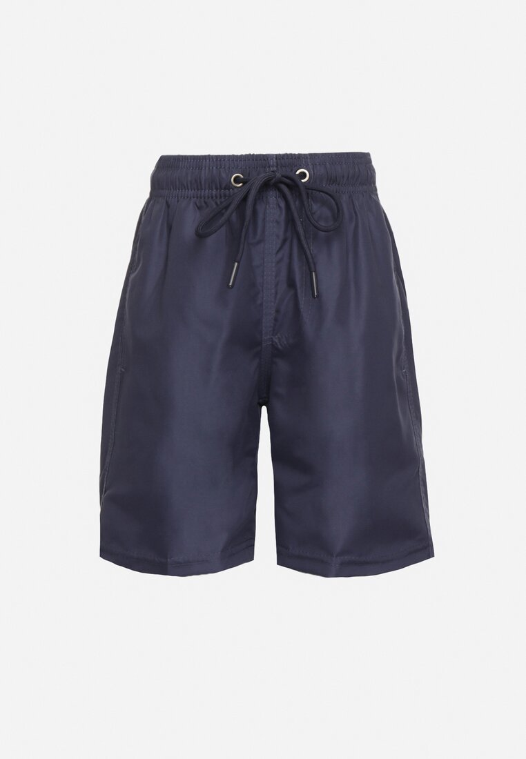 Boxeri de înot Bleumarin cu șnururi Sanithra