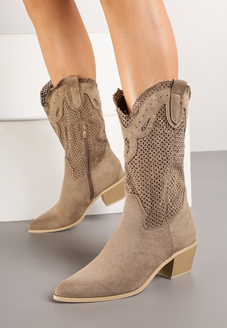 Botine Bej închis