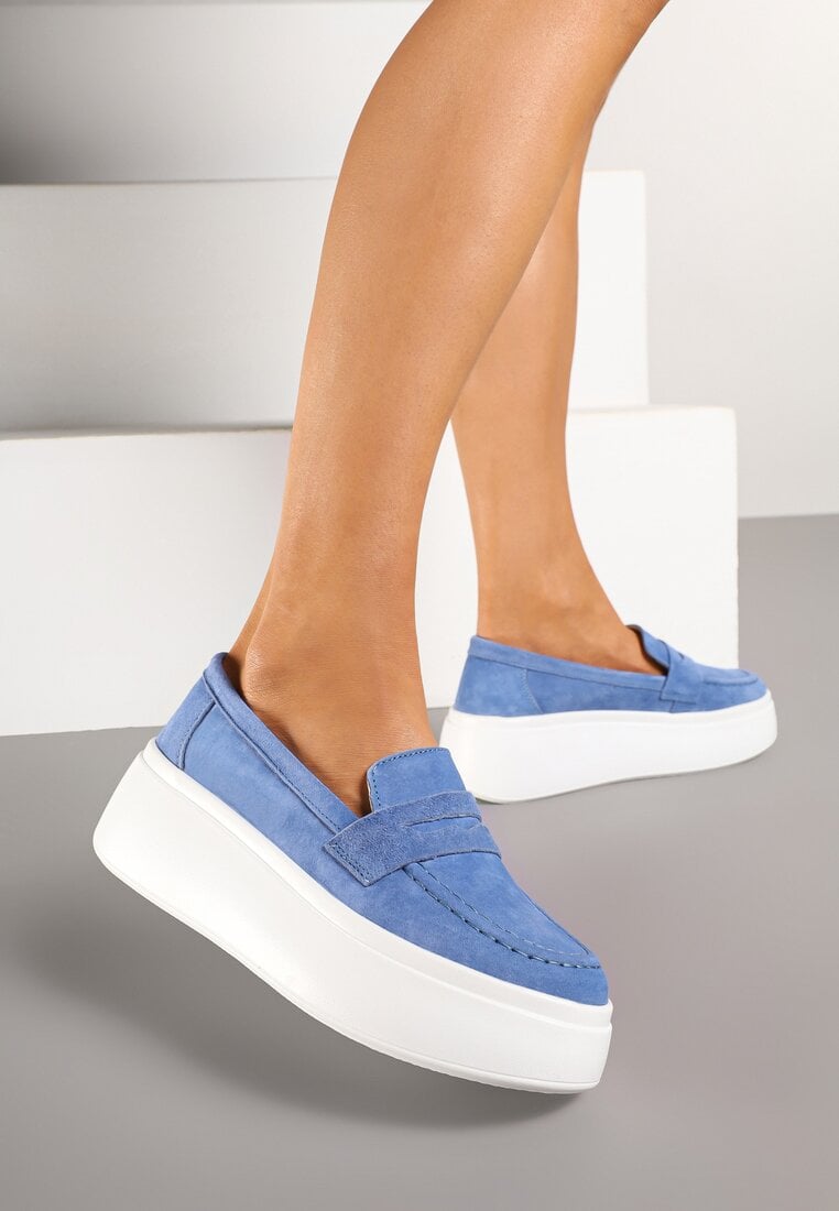 Mocasini Bleumarin