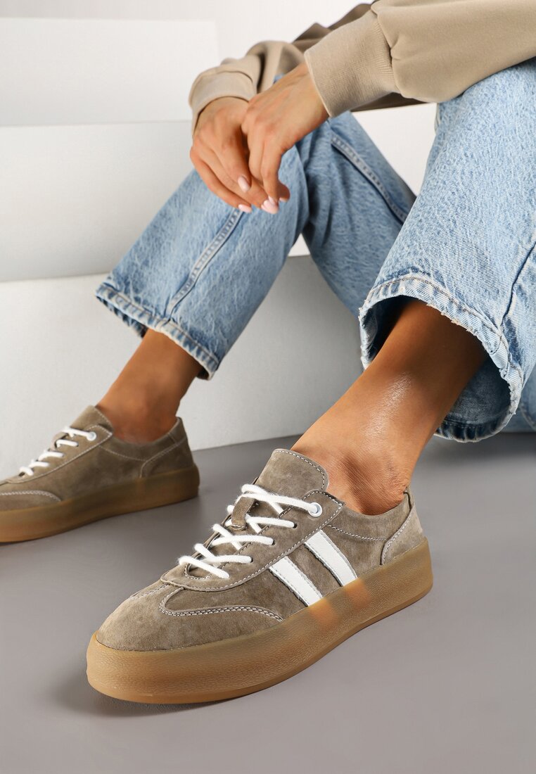 Sneakers Bej închis
