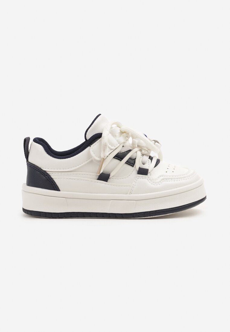 Pantofi sport bleumarin Adidași cu aplicații pe șireturi și perforații Tulresil