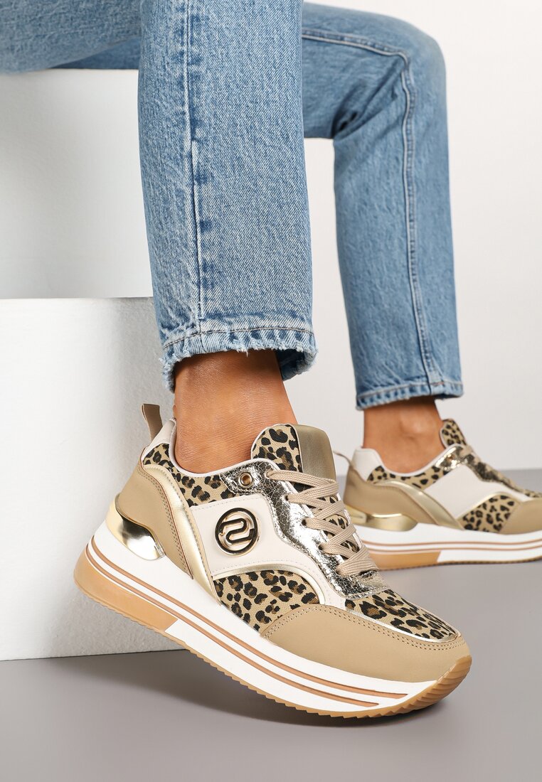 Sneakers Bej închis