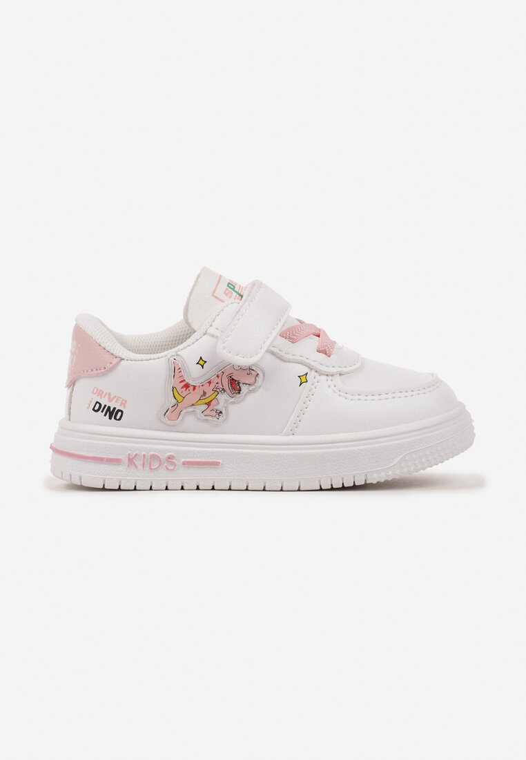 Pantofi sport Alb cu roz