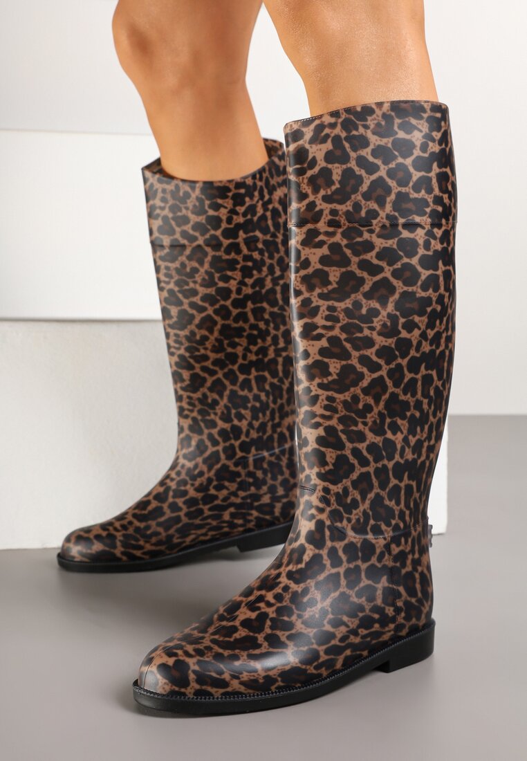 Cizme de cauciuc Imprimeu leopard