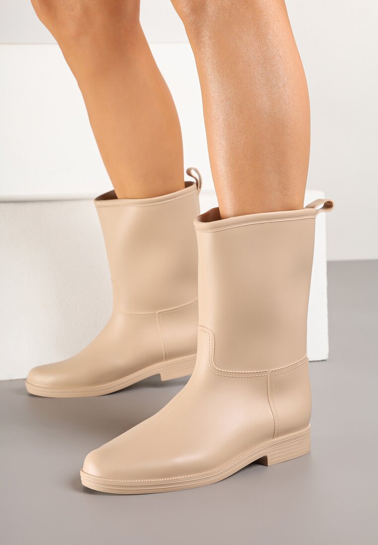 Cizme de cauciuc Bej