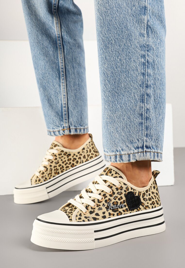 Teniși înalți Imprimeu leopard
