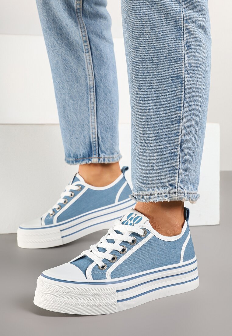 Teniși înalți Albastru deschis