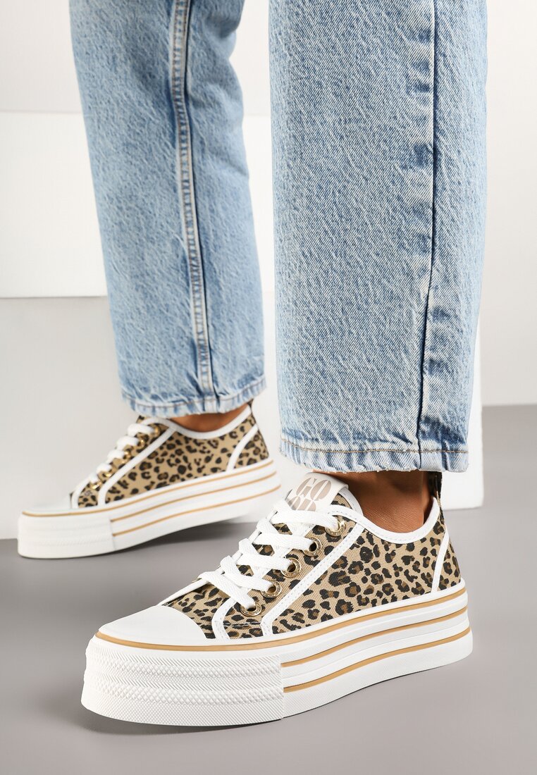 Teniși înalți Imprimeu leopard