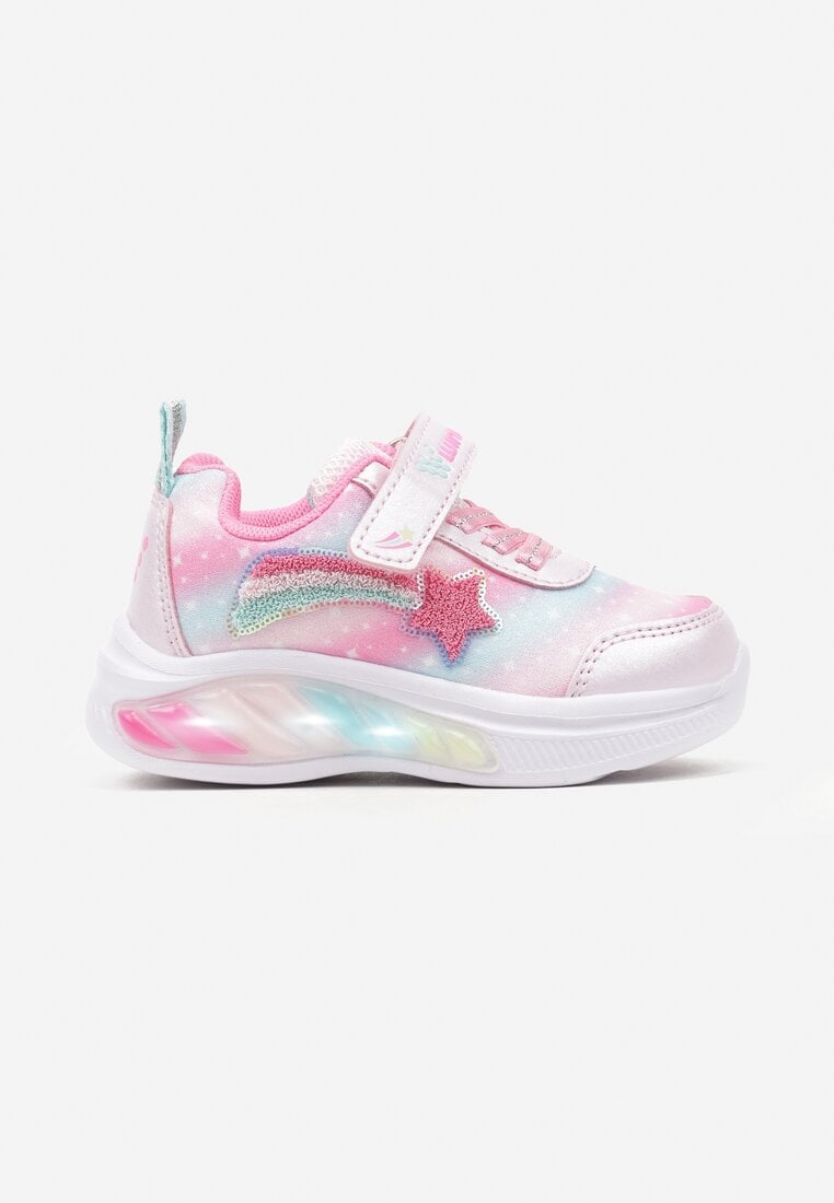 Adidași Sport Roz cu LED-uri Curcubeu și Stea Tatarnia