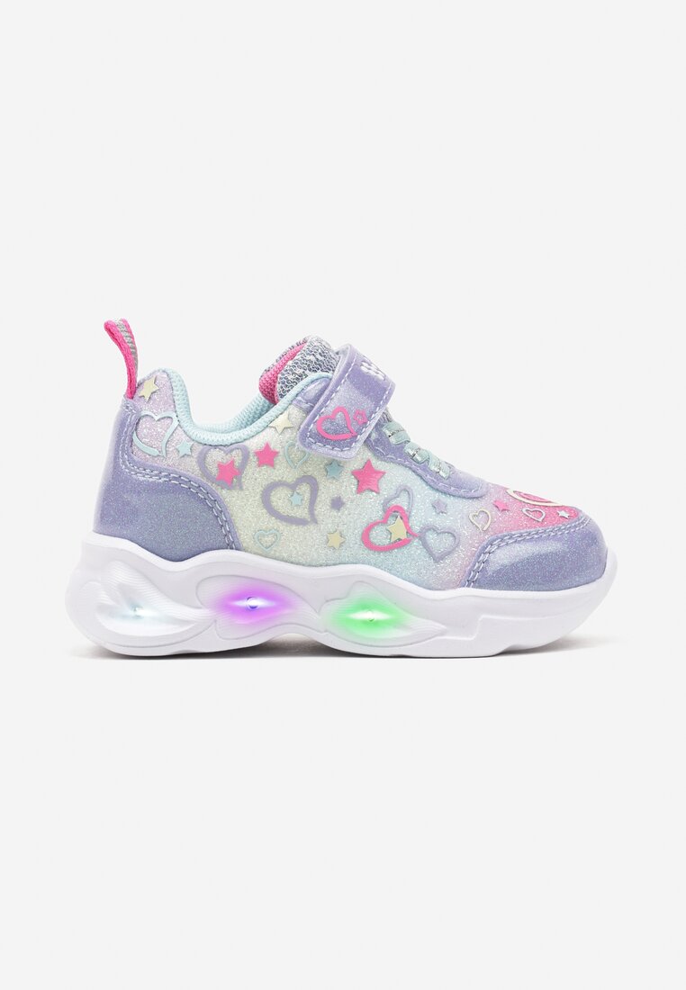 Pantofi Sport Albaștri cu Talpă Luminoasă și Închidere cu Scai Canelis