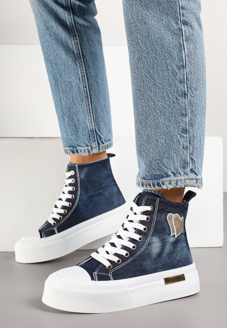 Teniși înalți Bleumarin