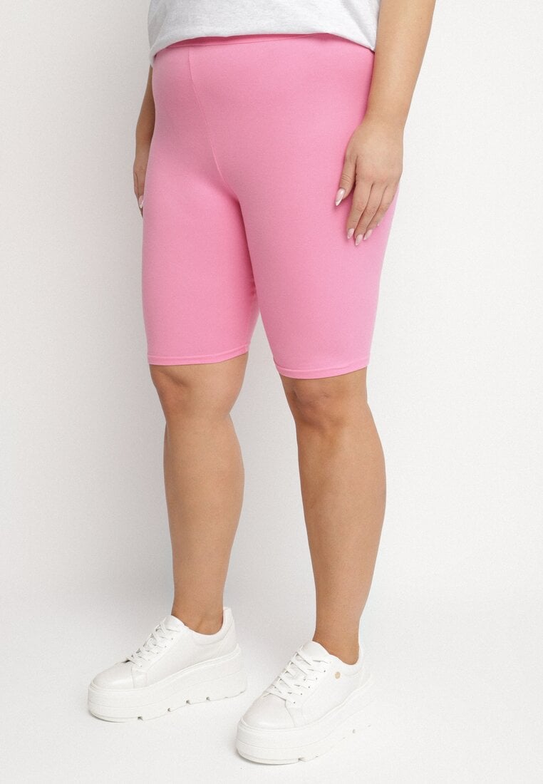 Pantaloni scurți ciclist roz deschis din Bumbac Faniren