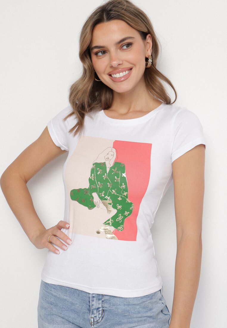 T-shirt Alb
