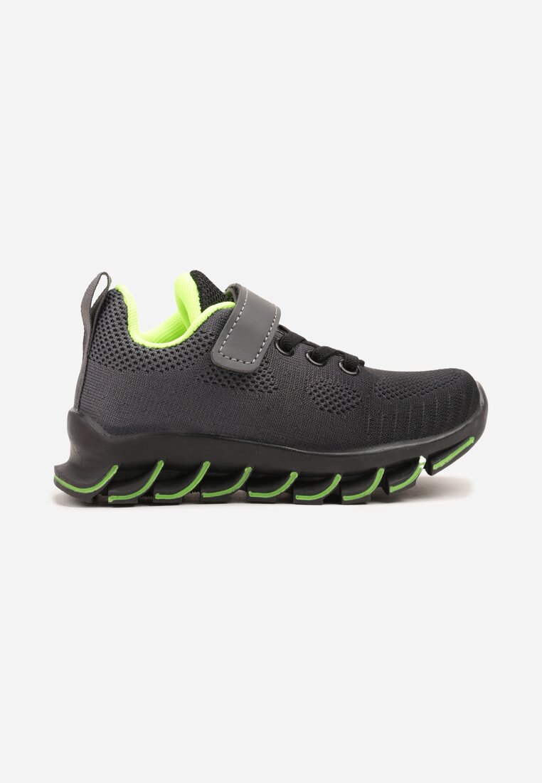 Pantofi sport Negru cu verde