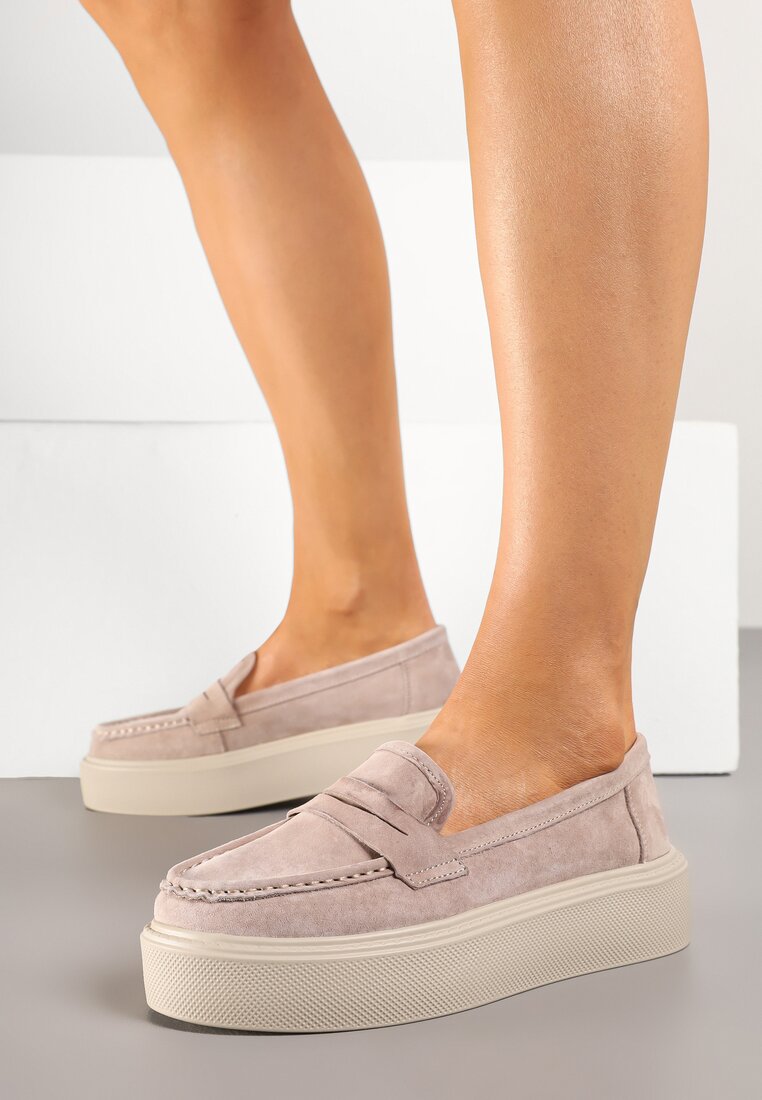 Mocasini Bej