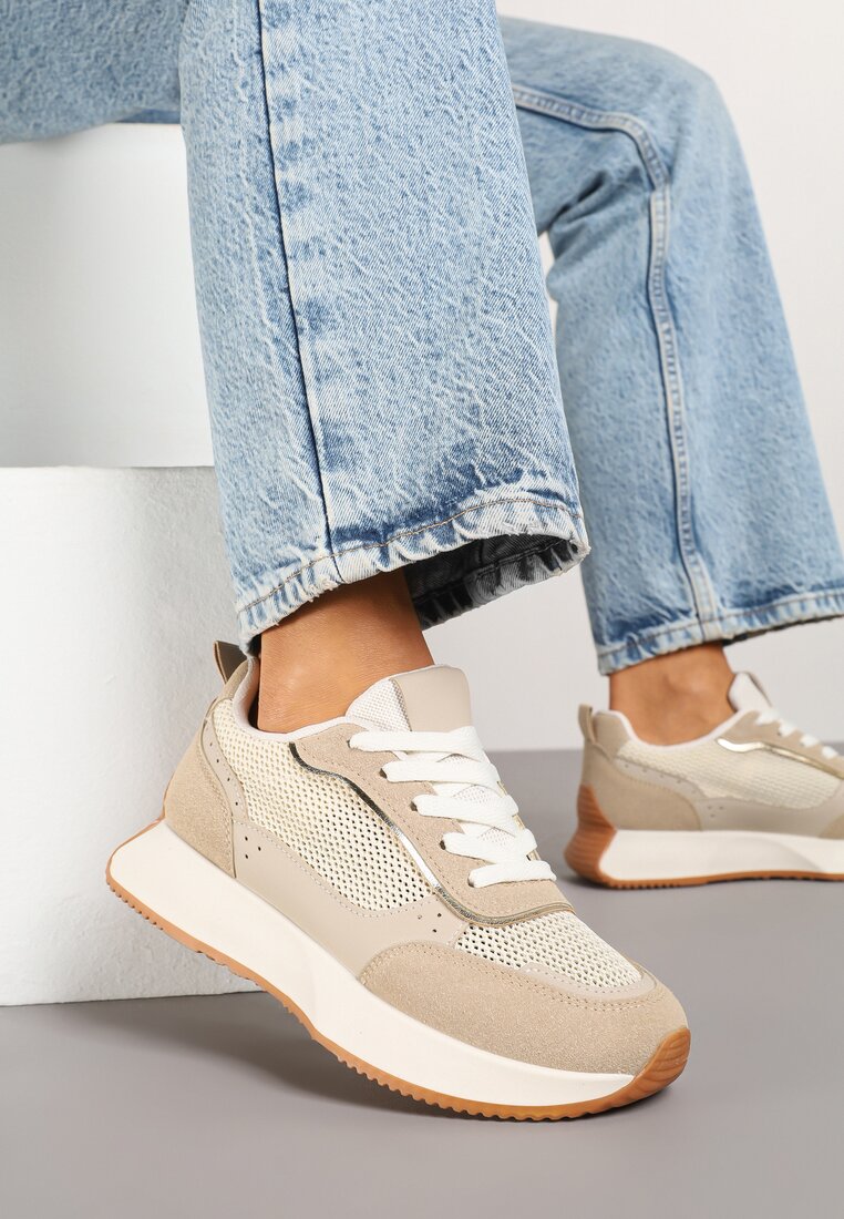 Sneakers Bej închis