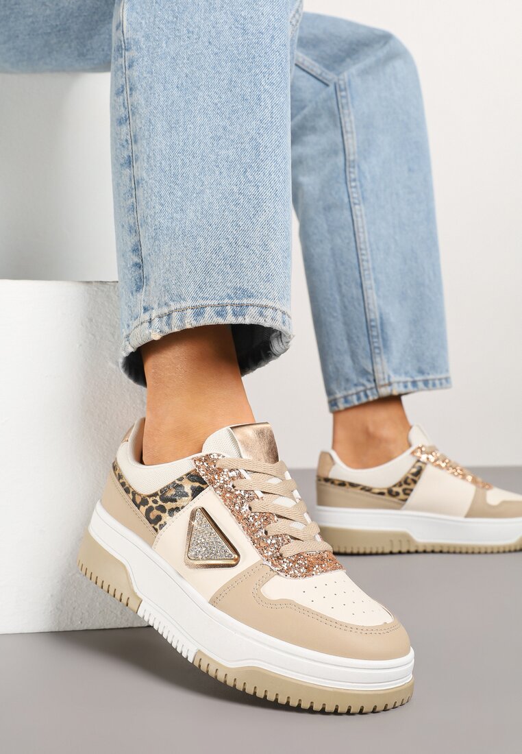 Sneakers Bej închis