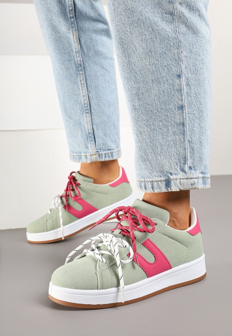 Adidași Verde-Fuchsia cu Model Geometric Tel Aviv