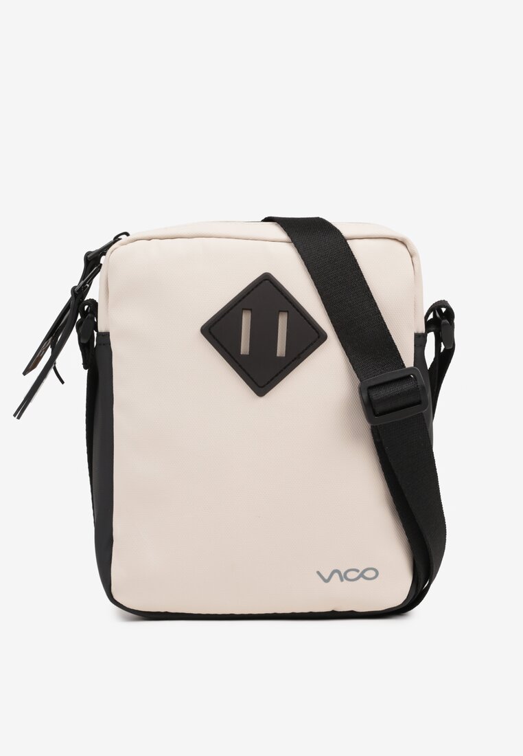 Borsetă mică bej cu curea reglabilă Ozrival