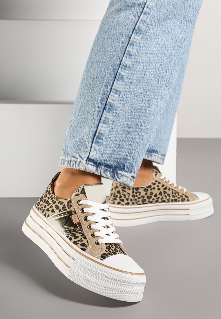 Teniși înalți Imprimeu leopard