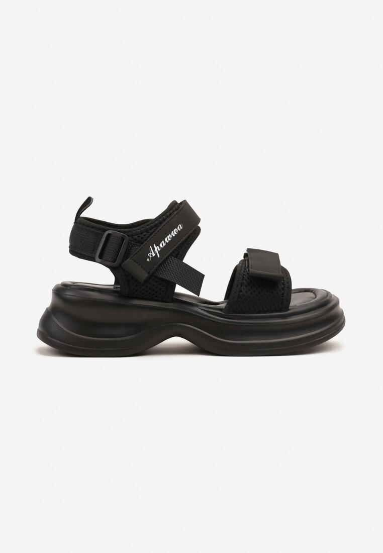 Sandale Negre Sport cu velcro Idadisa