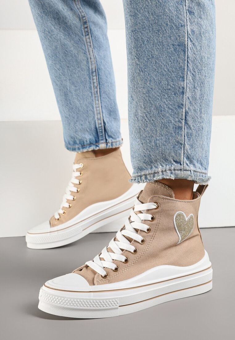 Teniși înalți Bej închis