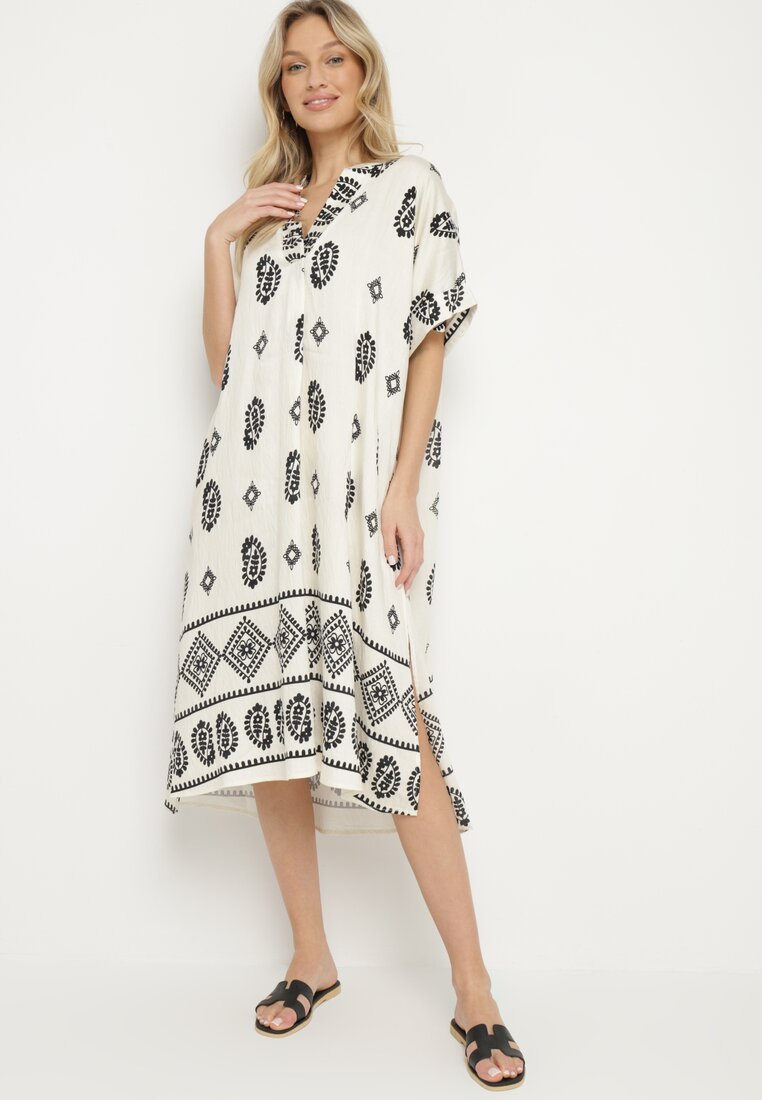 Rochie Neagră cu crem