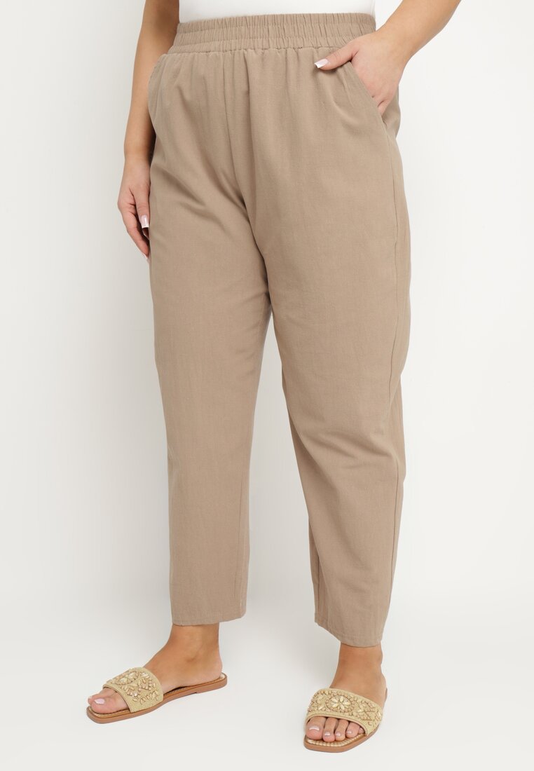 Pantaloni Bej închis