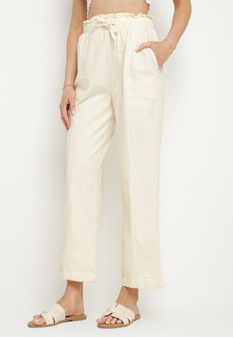 Pantaloni Bej deschis