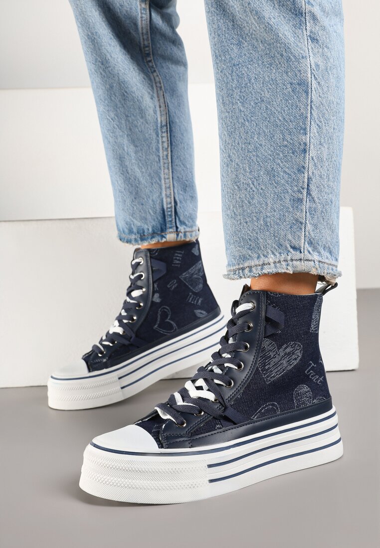 Teniși înalți Albaștri