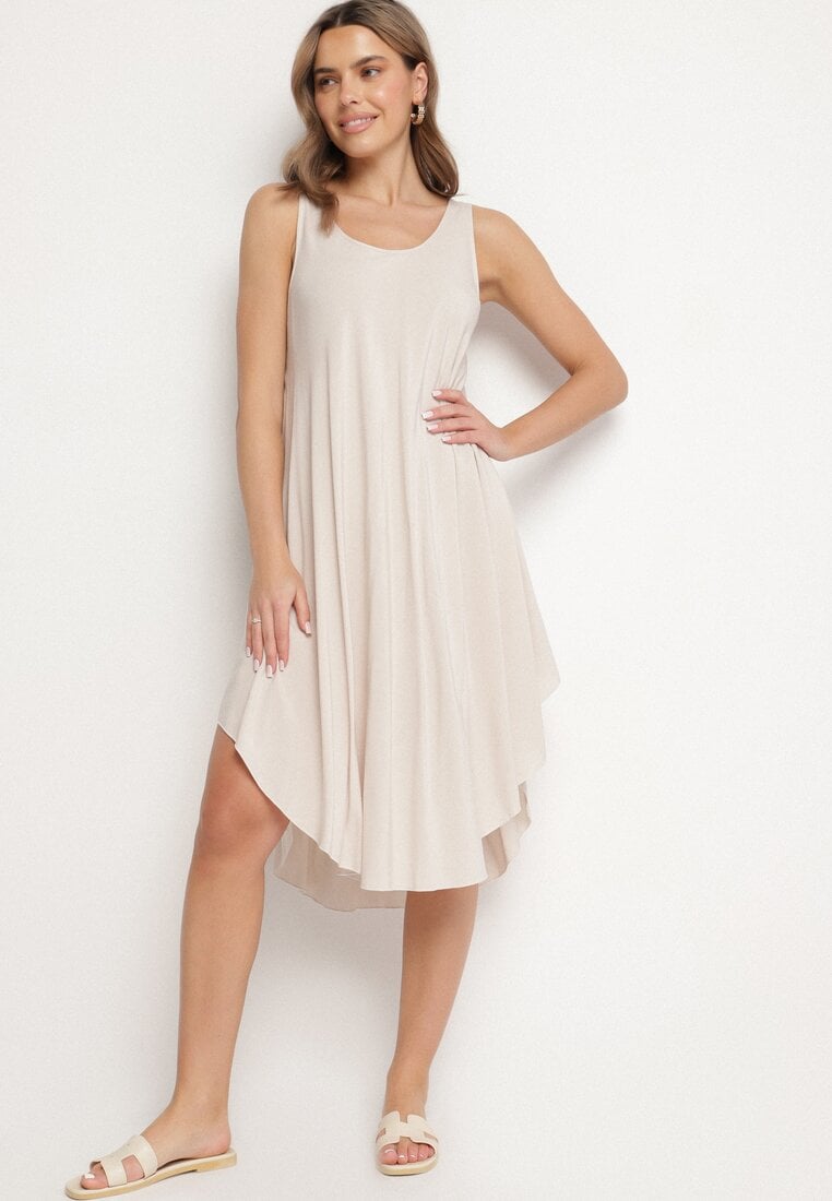 Rochie Bej deschis Cloche din Bumbac Tesaxelle