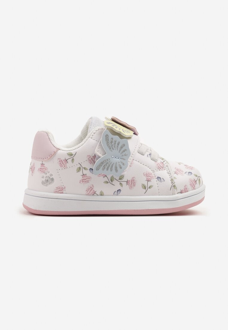 Adidași Sport Albi cu Branț de Piele și Aplicații Nilavira