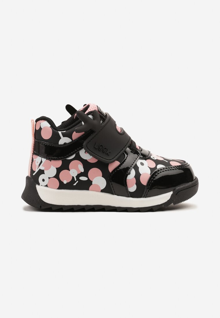 Pantofi Sport Negri cu Branț din Piele și Închidere cu Scai Meperrla